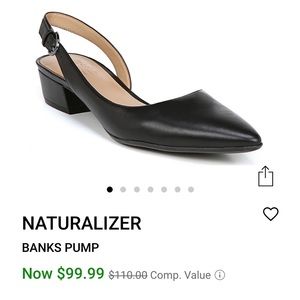 Naturalizer Banks pump Black 6.5